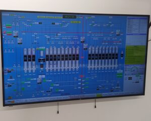 New PLC process control monitor & mimic 